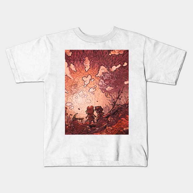 Spiral cave Kids T-Shirt by carlesdalmau